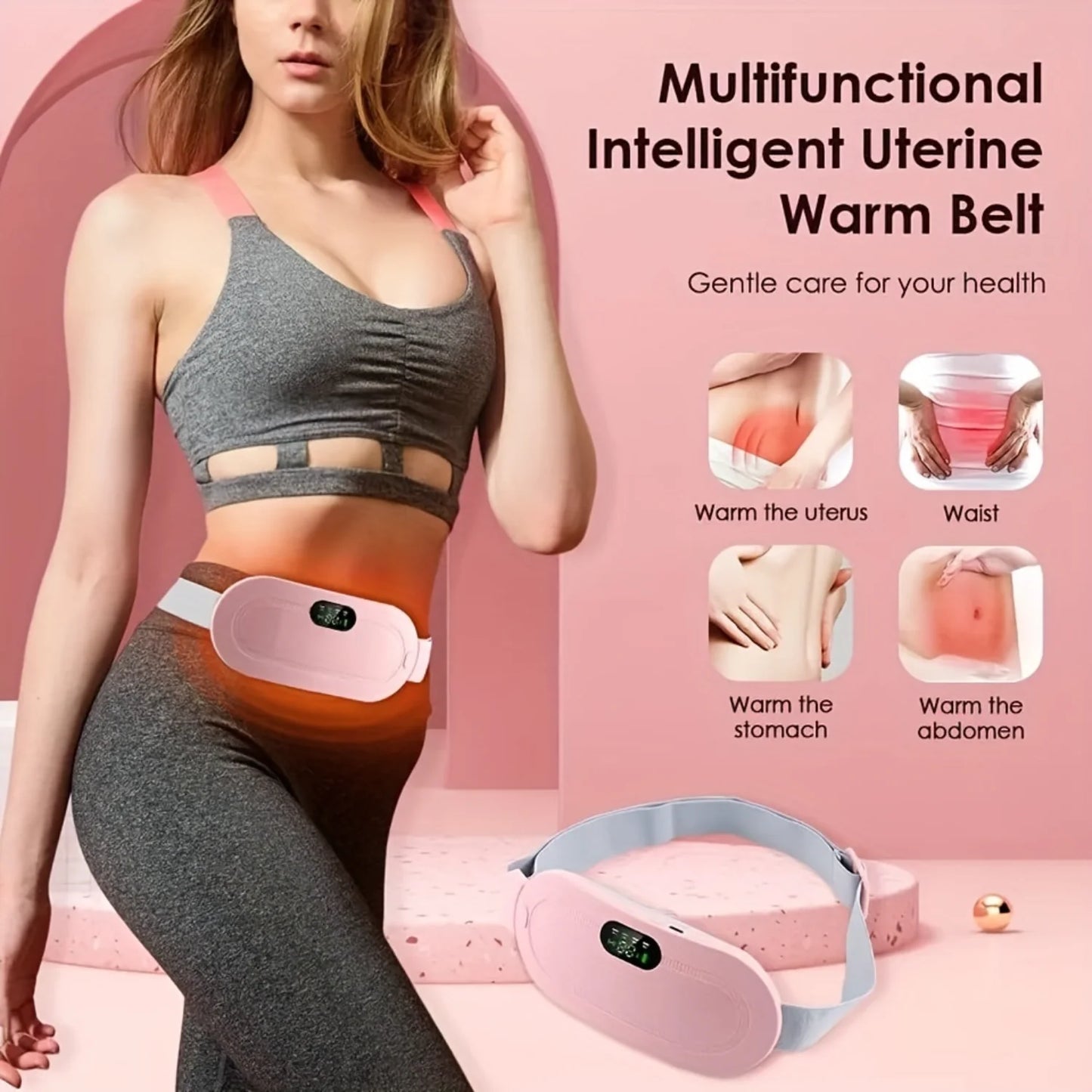 Heating Waist Belt For Menstrual Cramps