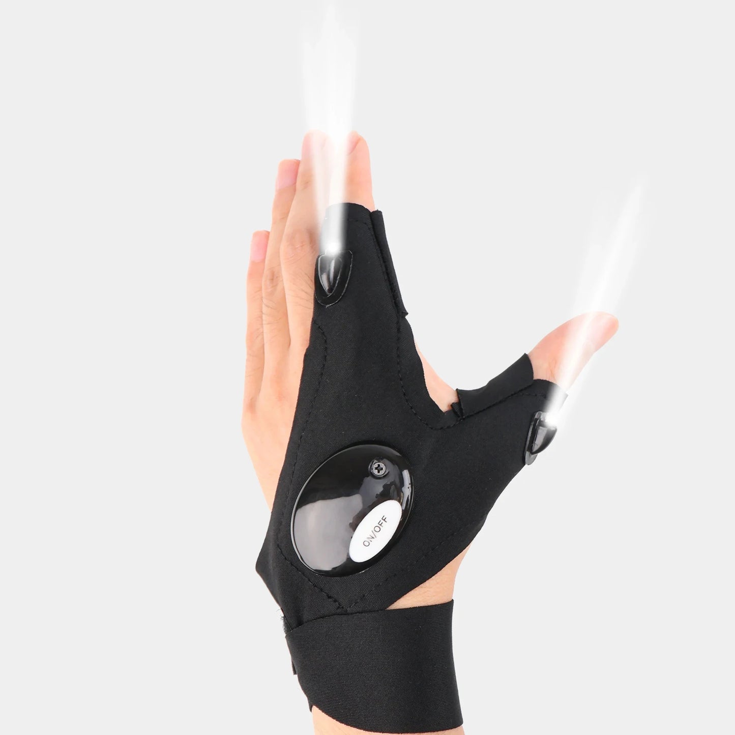 LED Half Finger Glove Waterproof