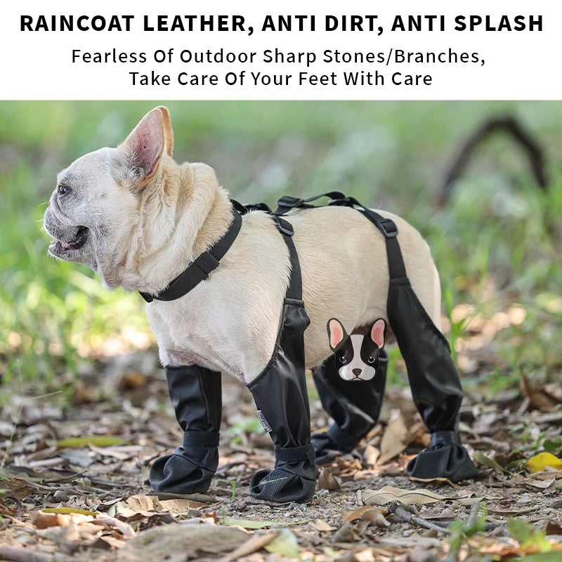 Pet Rain Shoes – Waterproof Adjustable Dog Boots