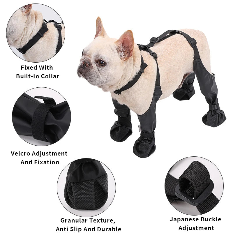 Pet Rain Shoes – Waterproof Adjustable Dog Boots