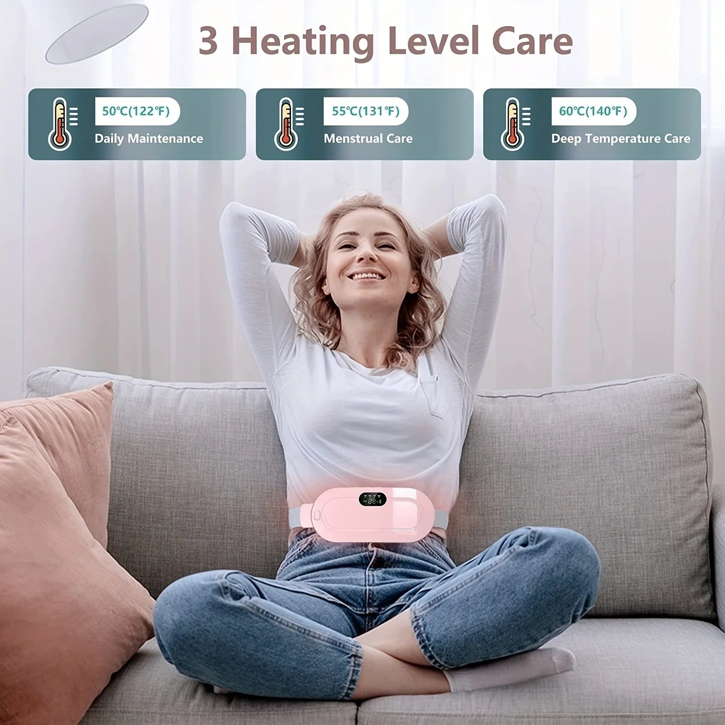 Heating Waist Belt For Menstrual Cramps